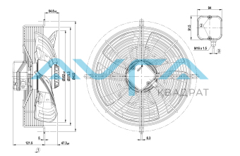 S4E350-AN02-50 Осевой вентилятор ebmpapst