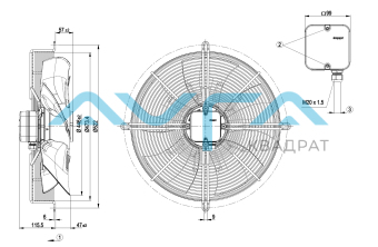 S6E450-AU04-01 Осевой вентилятор ebmpapst