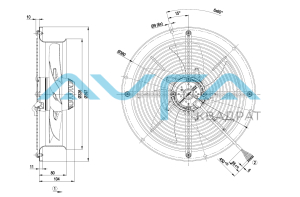W2D300-CP02-31 Осевой вентилятор ebmpapst