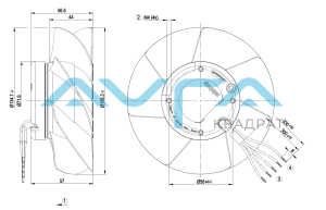 A2S130-AA03-33 Осевой вентилятор 130 мм ebmpapst