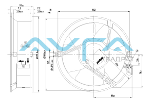 W2E143-AA09-01 Осевой вентилятор ebmpapst