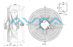 S4E350-BN02-37 Осевой вентилятор ebmpapst