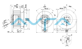 R6D310-CG03-01 Центробежный вентилятор ebmpapst