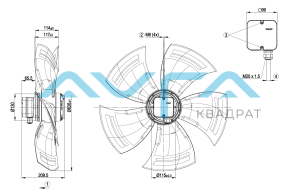 A6E630-AN01-01 Осевой вентилятор ebmpapst