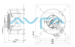 K3G280-RO18-A2 Центробежный (радиальный) вентилятор ebmpapst