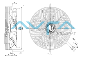 S3G450-AO02-32 Осевой вентилятор ebmpapst