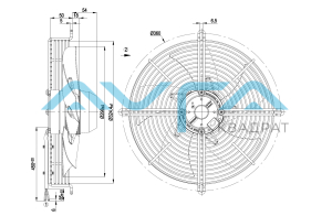 S2E300-AP02-31 Осевой вентилятор ebmpapst