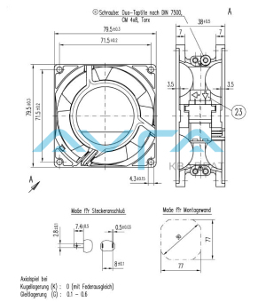 8850 A Вентилятор компактный ebmpapst