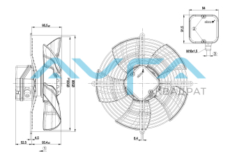 S4E300-BT16-34 Осевой вентилятор ebmpapst