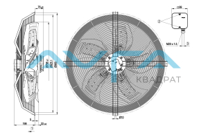 S6D800-AD01-01 Осевой вентилятор ebmpapst