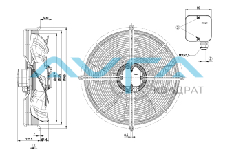 S6D500-AJ03-01 Осевой вентилятор ebmpapst