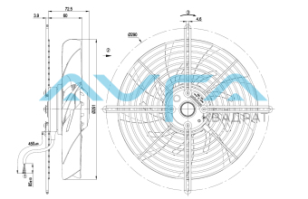 S2E250-BM06-01 Осевой вентилятор ebmpapst