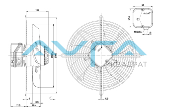 S2E300-BP02-36 Осевой вентилятор ebmpapst