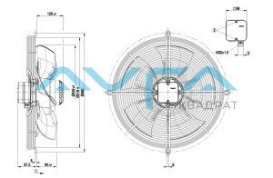 S4D450-BO14-02 Осевой вентилятор ebmpapst