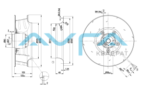 R4E310-AR06-01 Центробежный вентилятор ebmpapst