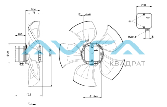 A4D420-AU02-02 Осевой вентилятор ebmpapst