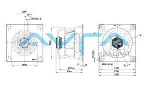 K3G560-PB31-71 Центробежный (радиальный) вентилятор ebmpapst