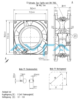 8556 A Вентилятор компактный ebmpapst