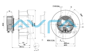 R3G355-BC92-05 Центробежный вентилятор ebmpapst