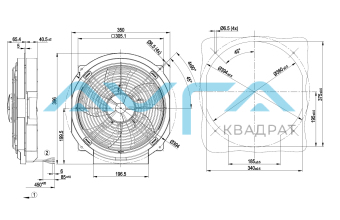 W4E300-JS72-30 Осевой вентилятор ebmpapst