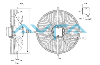 S4D450-AN14-02 Осевой вентилятор ebmpapst