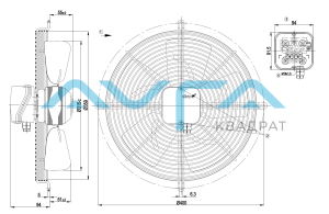 S4E315-AC08-09 Осевой вентилятор ebmpapst