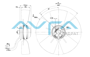 A4E300-AB01-18 Осевой вентилятор ebmpapst