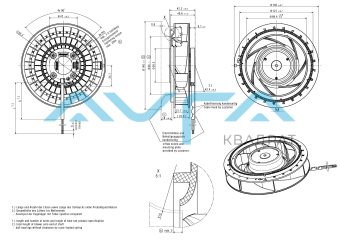 RER 140-22/14N/2 TDP Вентилятор компактный ebmpapst