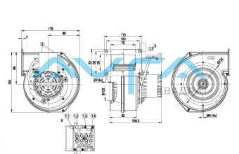 G2E120-DD70-12 Центробежный (радиальный) вентилятор ebmpapst