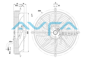 S2D250-AI02-01 Осевой вентилятор ebmpapst