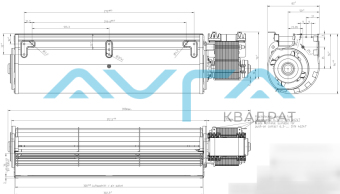 QLZ06/3000A105-3038LH-63aao Тангенциальный вентилятор ebmpapst