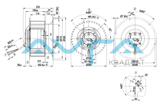R4E280-CI01-01 Центробежный вентилятор ebmpapst