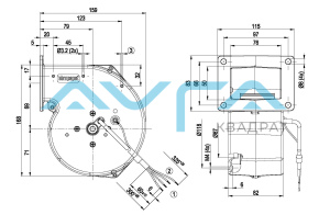 G2E108-AA01-01 Центробежный вентилятор ebmpapst