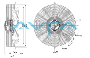 S3G630-AE55-51 Осевой вентилятор ebmpapst