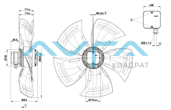 A6D630-AN01-01 Осевой вентилятор ebmpapst