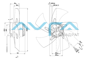 A2D300-AP02-19 Осевой вентилятор ebmpapst