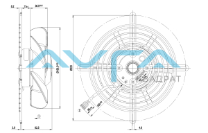 S2D170-BA04-06 Осевой вентилятор ebmpapst