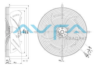 S4D330-BP10-30 Осевой вентилятор ebmpapst