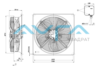 W4D710-GF01-01 Осевой вентилятор ebmpapst вытяжной