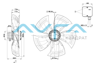 A6E630-AN01-01 Осевой вентилятор ebmpapst