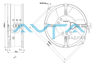 W2S130-AA23-81 Осевой вентилятор 130 мм ebmpapst