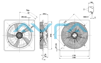 W6D630-DN01-02 Осевой вентилятор ebmpapst