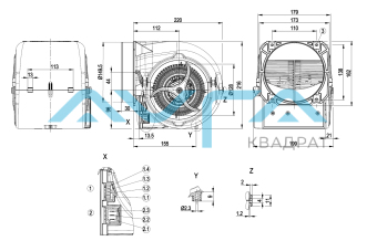 D3G146-HQ13-62 Центробежный (радиальный) вентилятор ebmpapst