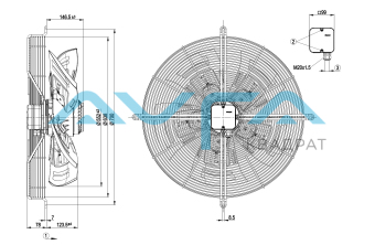 S4D560-BQ01-05 Осевой вентилятор ebmpapst