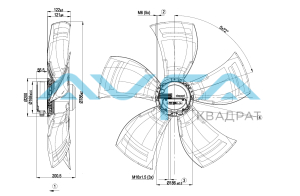 A3G800-AO84-90 Осевой вентилятор ebmpapst