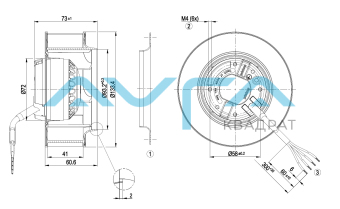 R2E133-BH66-07 Центробежный вентилятор ebmpapst