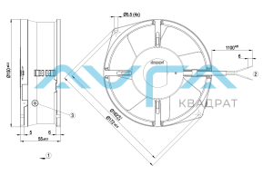 W2S130-AB03-13 Осевой вентилятор 130 мм ebmpapst