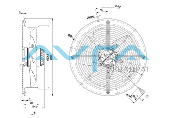 W2E300-CP02-30 Осевой вентилятор ebmpapst