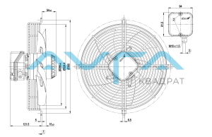 S2D300-AP02-50 Осевой вентилятор ebmpapst