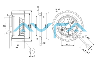 R2E140-AS38-81 Центробежный вентилятор ebmpapst